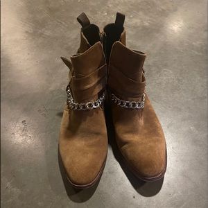 Inc cowboy boots with chains sz 10.5